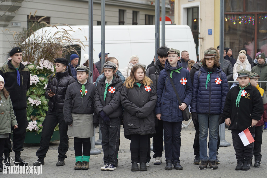 Obchody Narodowego Święta Niepodległości na Rynku w Grudziądzu