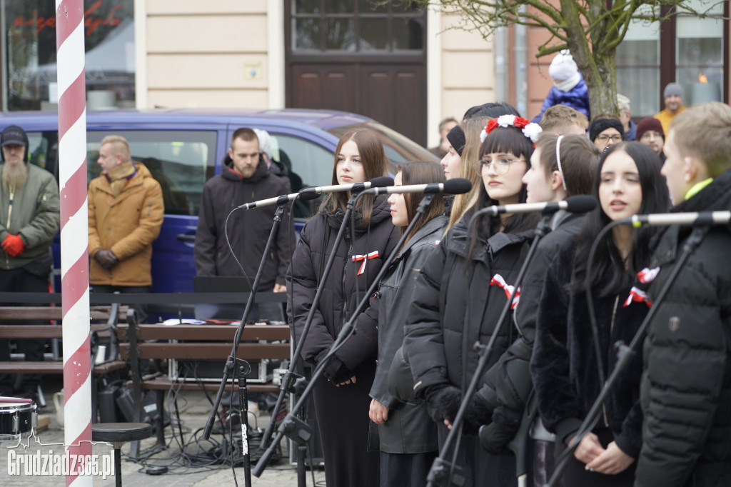 Obchody Narodowego Święta Niepodległości na Rynku w Grudziądzu