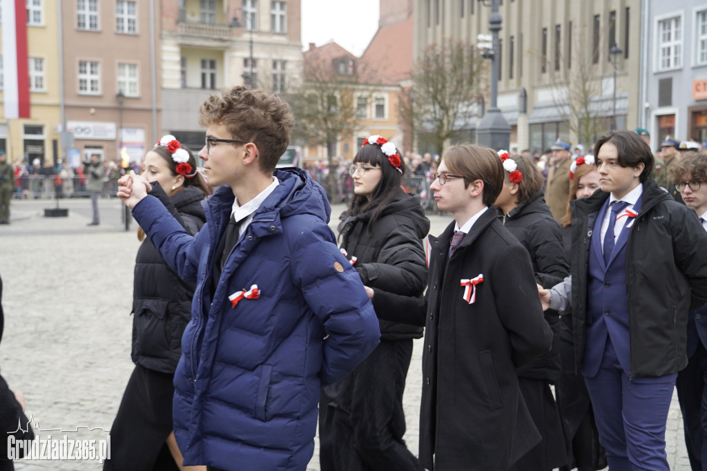 Obchody Narodowego Święta Niepodległości na Rynku w Grudziądzu