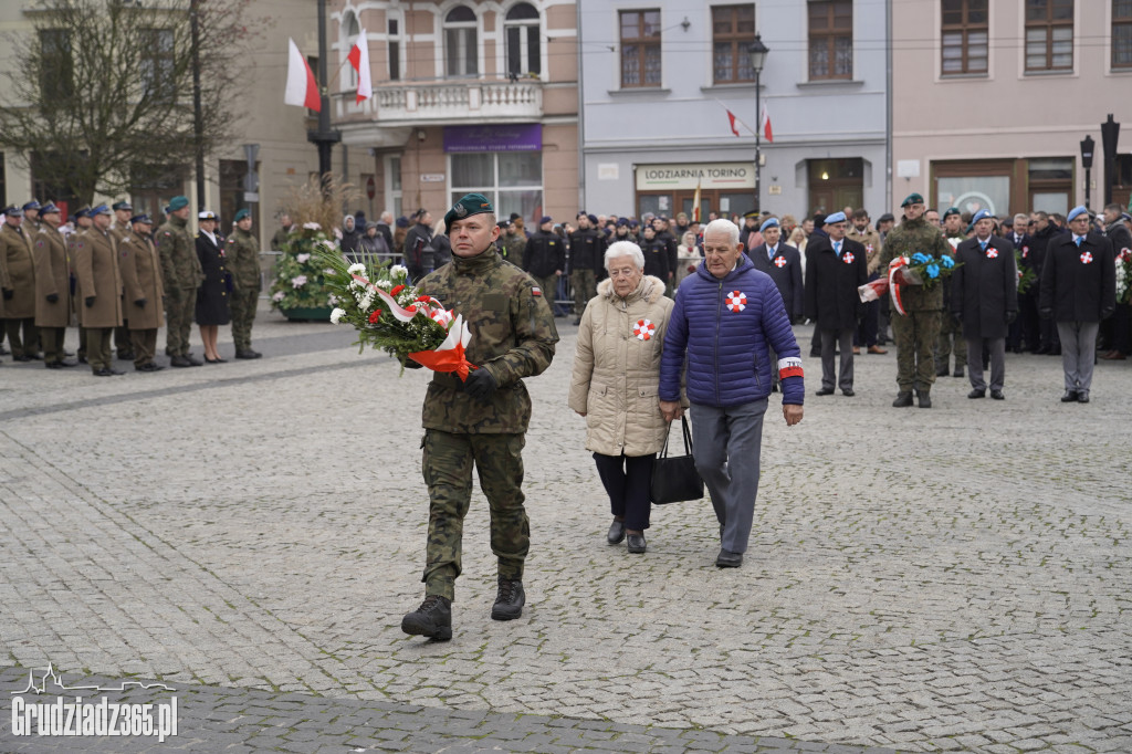 Obchody Narodowego Święta Niepodległości na Rynku w Grudziądzu