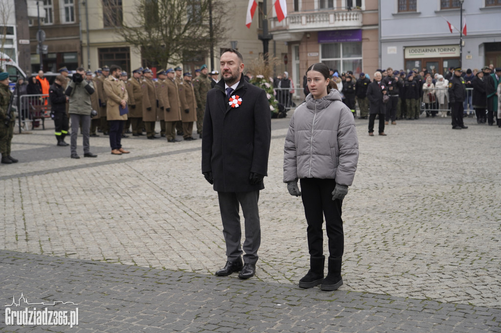 Obchody Narodowego Święta Niepodległości na Rynku w Grudziądzu