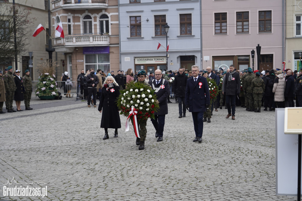 Obchody Narodowego Święta Niepodległości na Rynku w Grudziądzu