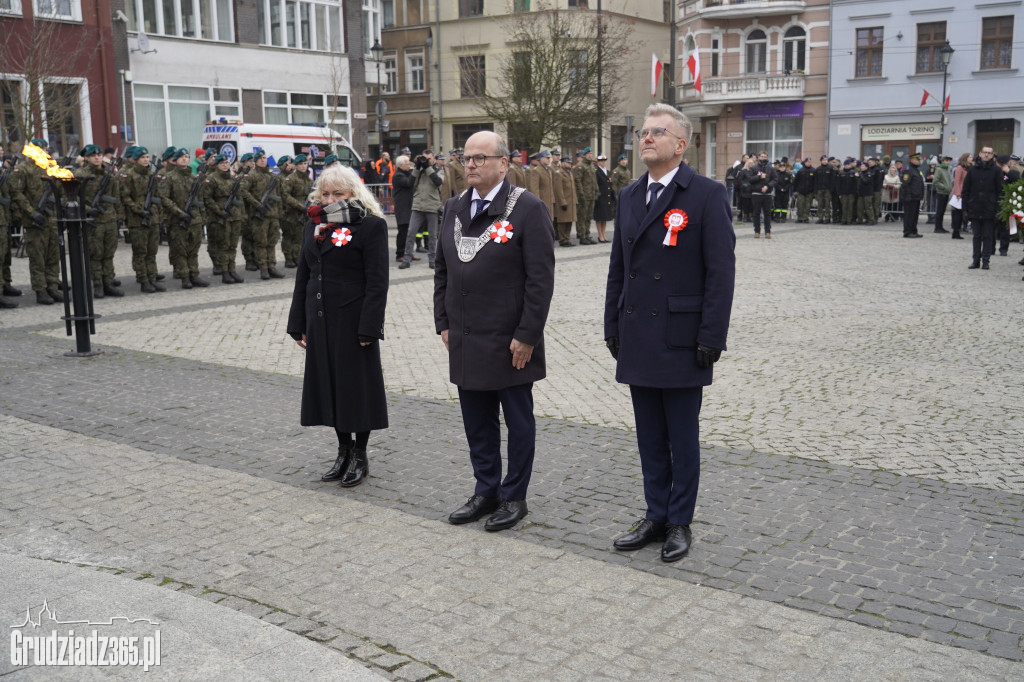 Obchody Narodowego Święta Niepodległości na Rynku w Grudziądzu