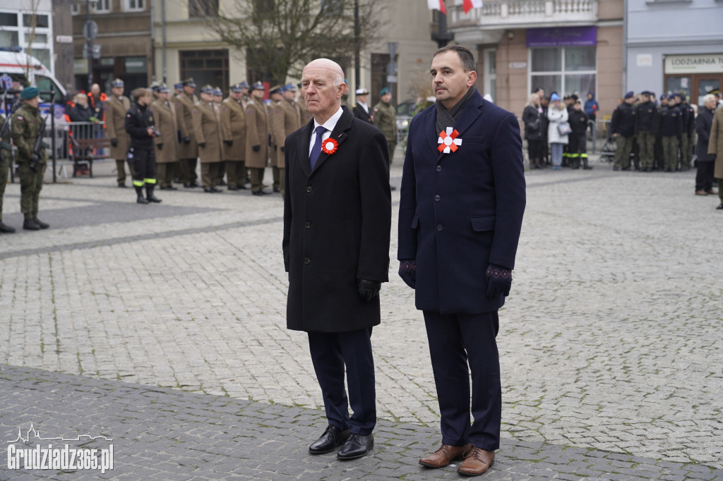 Obchody Narodowego Święta Niepodległości na Rynku w Grudziądzu