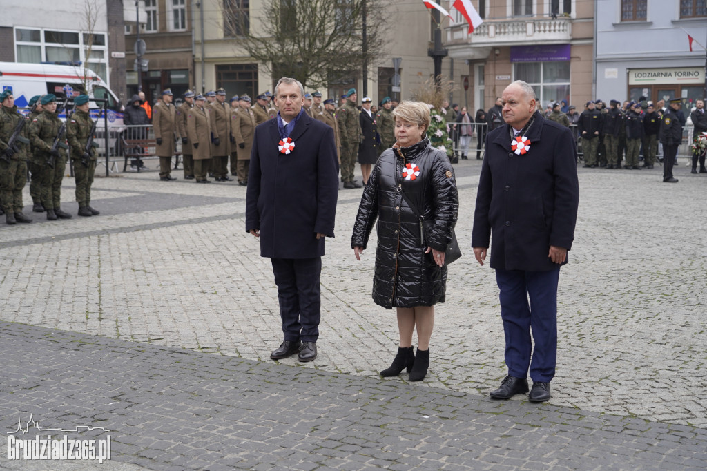 Obchody Narodowego Święta Niepodległości na Rynku w Grudziądzu