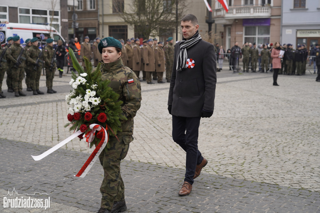 Obchody Narodowego Święta Niepodległości na Rynku w Grudziądzu