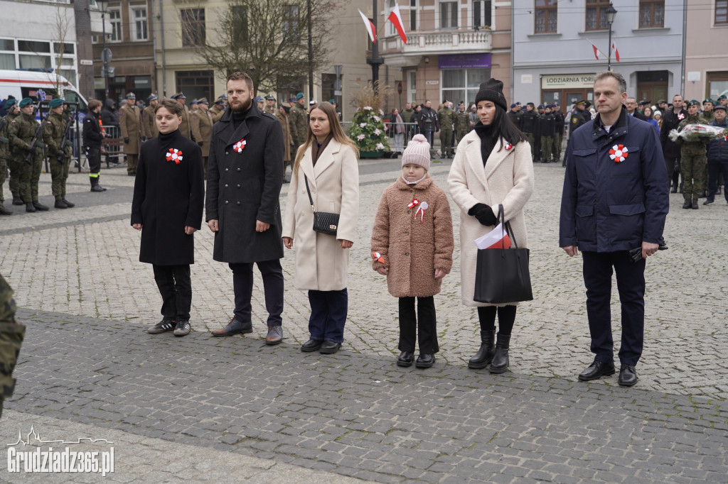 Obchody Narodowego Święta Niepodległości na Rynku w Grudziądzu