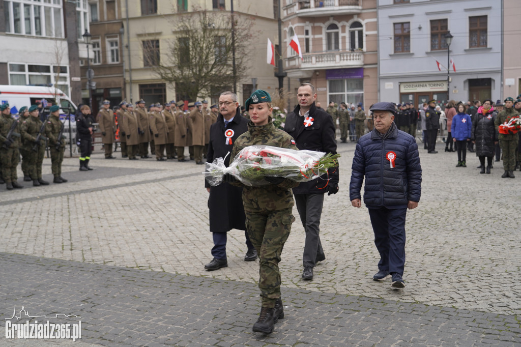 Obchody Narodowego Święta Niepodległości na Rynku w Grudziądzu