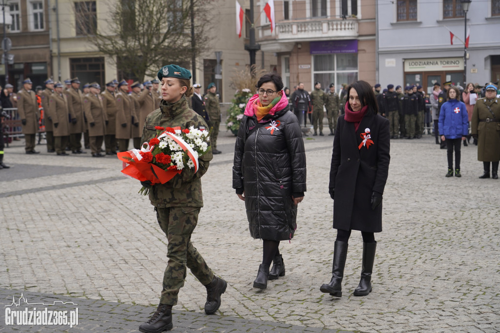 Obchody Narodowego Święta Niepodległości na Rynku w Grudziądzu