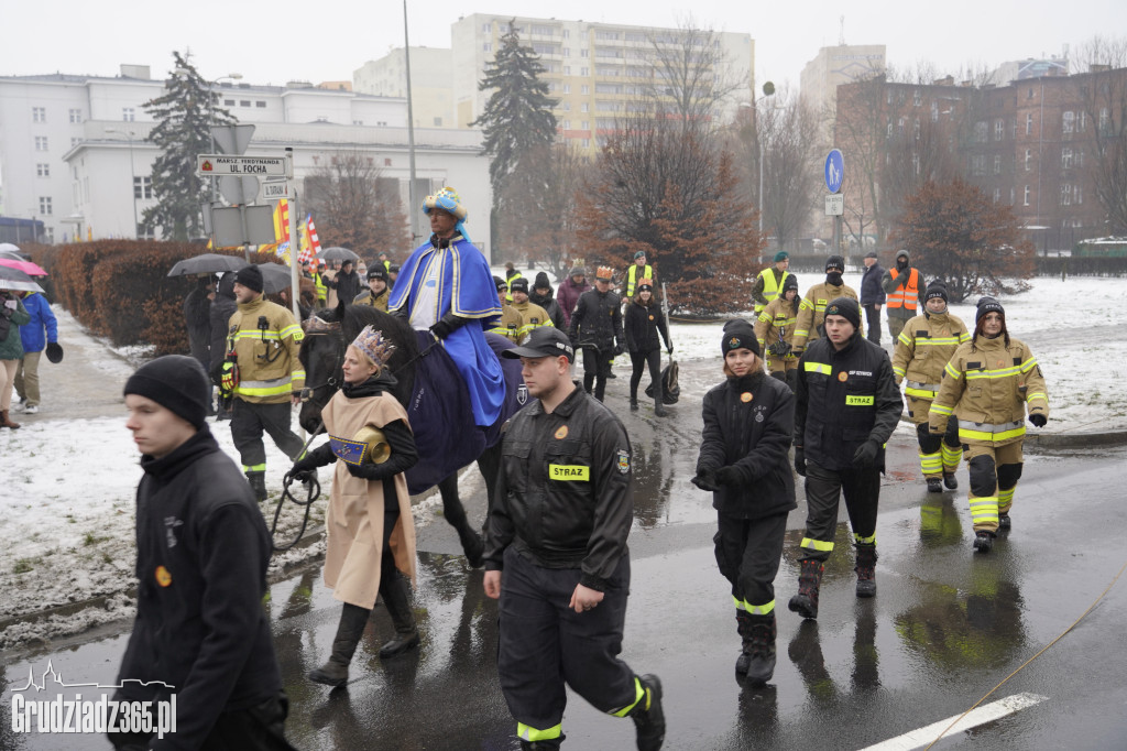 Ulicami Grudziądza po raz jedenasty przemaszerował Orszak Trzech Króli