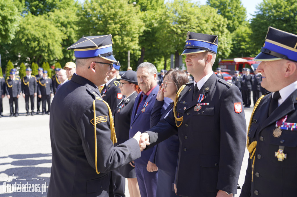 Strażackie Święto w Grudziądzu: odznaczenia, awanse i jubileusze