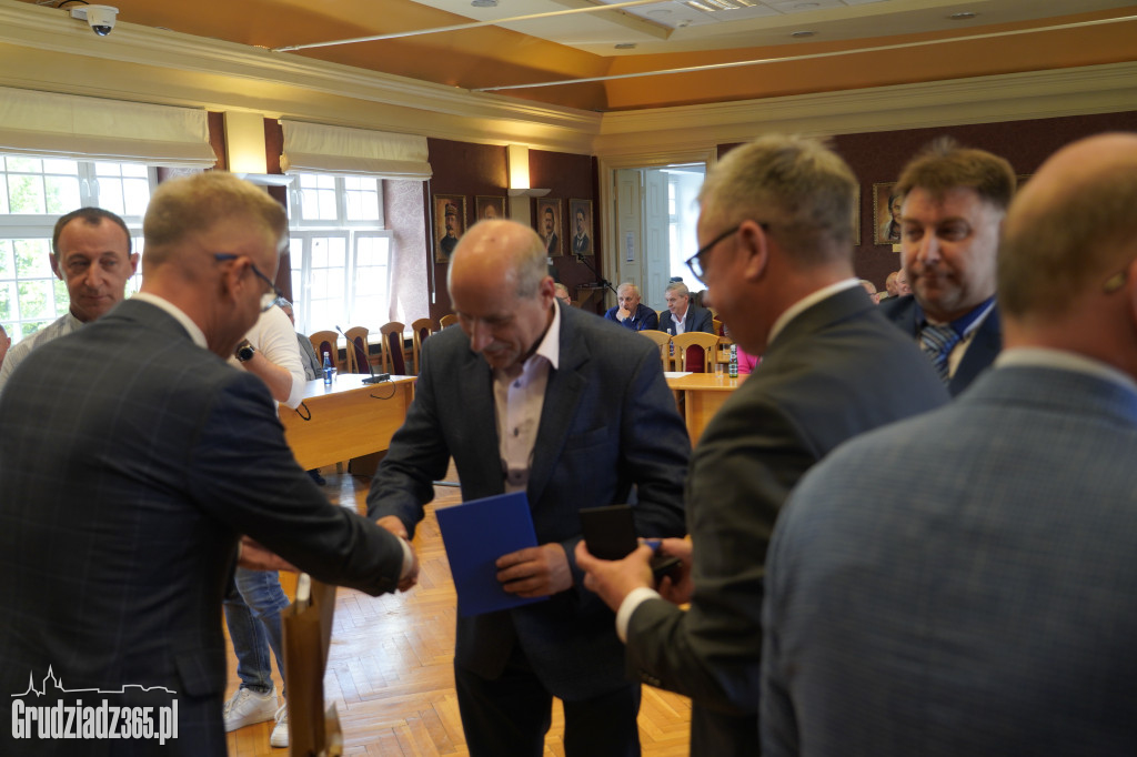Pracownicy MZK Grudziądz odebrali medale za długoletnią pracę