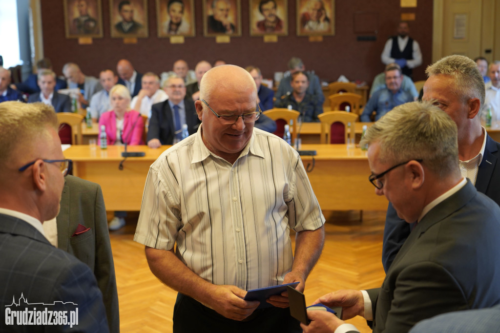 Pracownicy MZK Grudziądz odebrali medale za długoletnią pracę