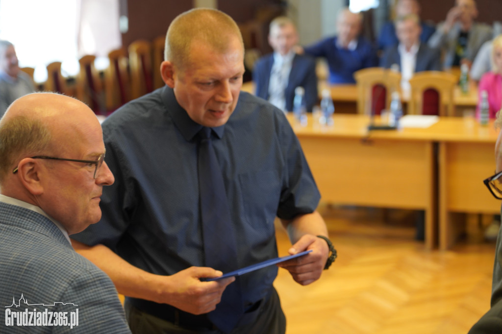 Pracownicy MZK Grudziądz odebrali medale za długoletnią pracę