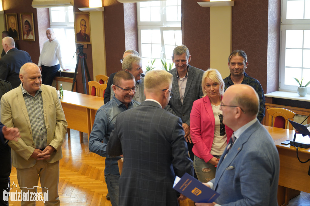 Pracownicy MZK Grudziądz odebrali medale za długoletnią pracę