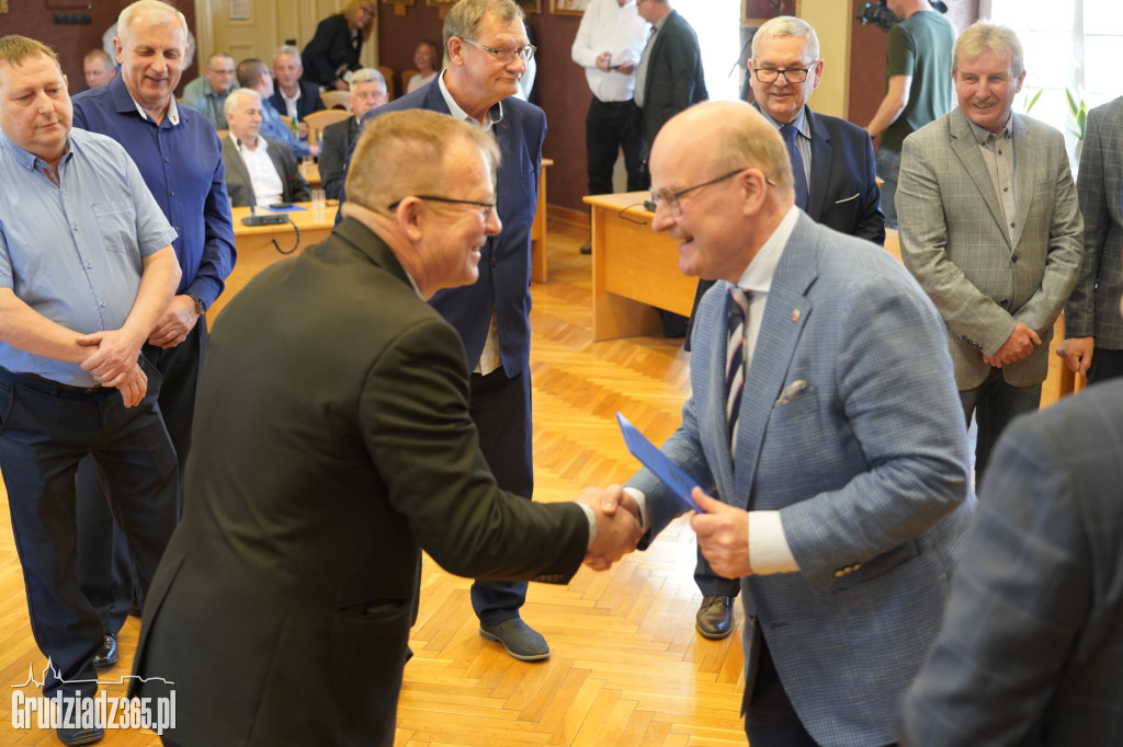 Pracownicy MZK Grudziądz odebrali medale za długoletnią pracę