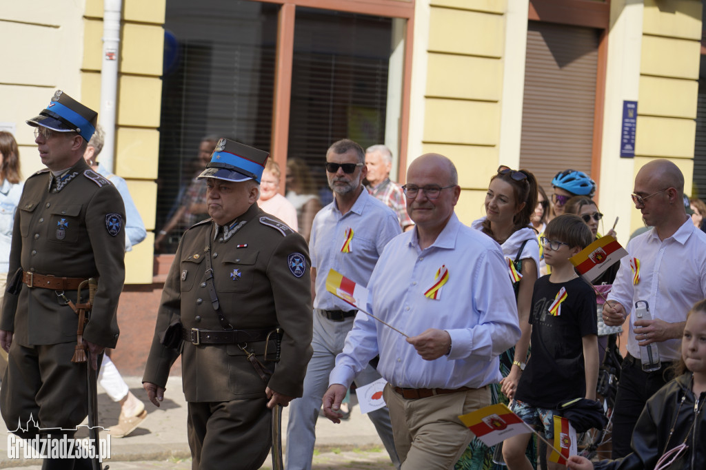 Jarmark Spichrzowy w Grudziądzu - przemarsz mieszkańców na Rynek
