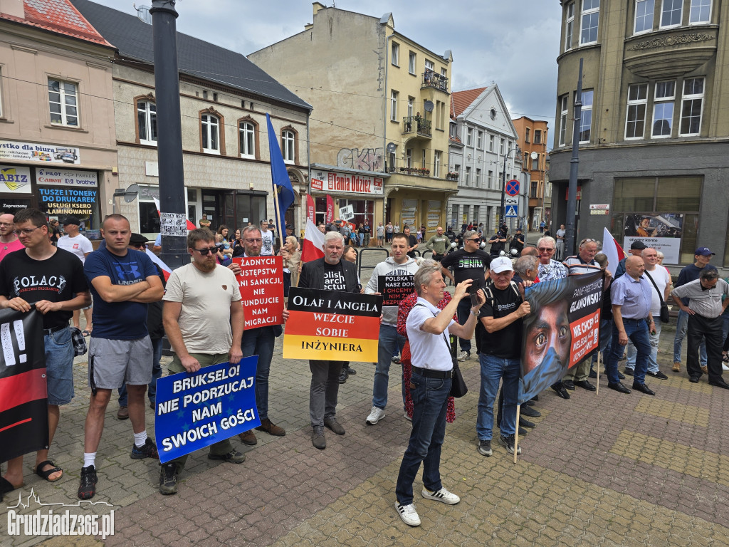 Konfederacja zorganizowała manifestację „Stop Imigracji” w Grudziądzu. „Protest zaniepokojonych obywateli”