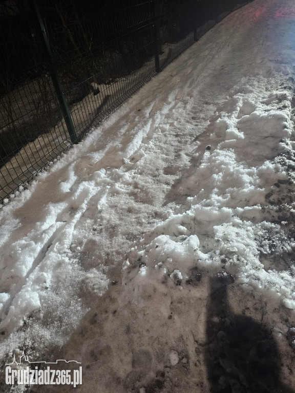 Lodowisko pod nogami grudziądzan. Przystanki i miejskie chodniki to tor przeszkód