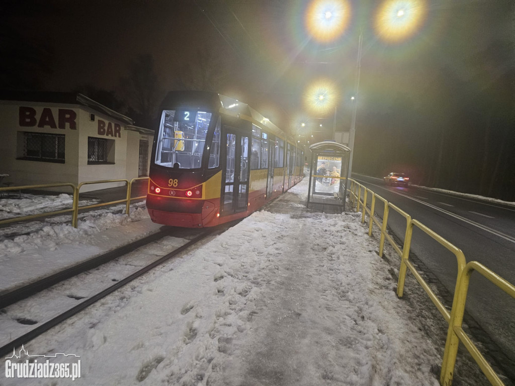 Lodowisko pod nogami grudziądzan. Przystanki i miejskie chodniki to tor przeszkód