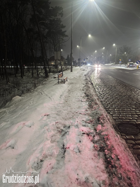 Lodowisko pod nogami grudziądzan. Przystanki i miejskie chodniki to tor przeszkód