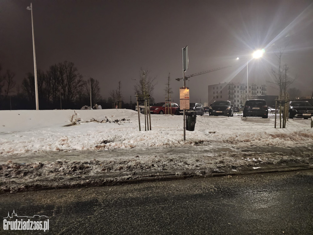 Lodowisko pod nogami grudziądzan. Przystanki i miejskie chodniki to tor przeszkód