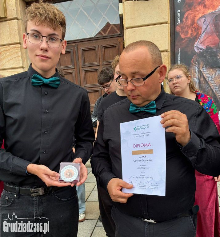 Brązowy medal dla chóru Cantores Graudentes na 53. Międzynarodowym Festiwalu w Ołomuńcu