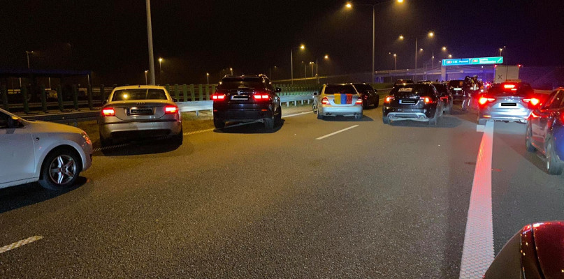 Blokada autostrady A2. Protest na trasie Warszawa Grudziądz