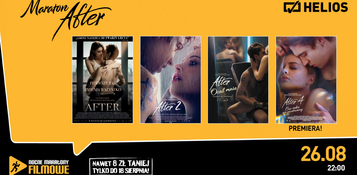 Nocny Maraton Filmowy w kinie Helios Grudziądz. Mamy dla Was bilety