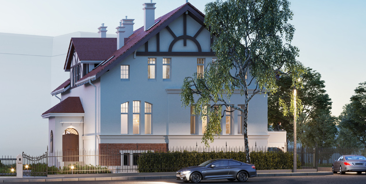 Materiały dostarczone przez Indai - wizualizacja Willa Kołłątaja, budynek w trakcie odrestaurowywania. Informacja nie stanowi oferty w rozumieniu art. 66 kc. Podane dane mają charakter wyłącznie informacyjny