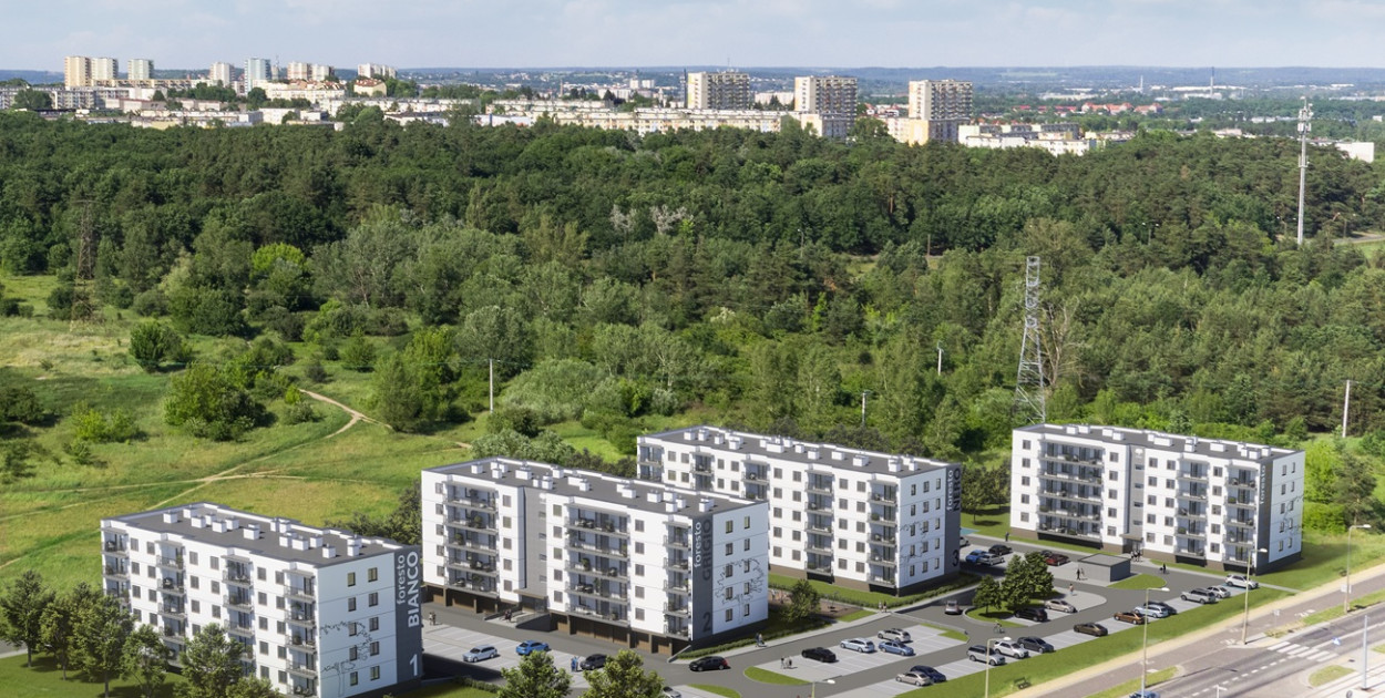 Wizualizacje kompleksu mieszkaniowego FORESTO przy ul. Łęgi w Grudziądzu