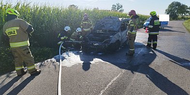 Świecie nad Osą. Pożar samochodu osobowego-90521