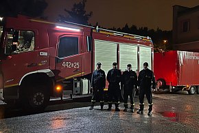 Strażacy z Grudziądza w drodze do walki z powodzią na południu Polski -91076