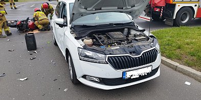 Wypadek na Alei 23 Stycznia w Grudziądzu: Motocyklista przewieziony do szpitala-95986