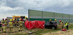 Tragiczny wypadek na A1 przed węzłem Grudziądz. Jedna o