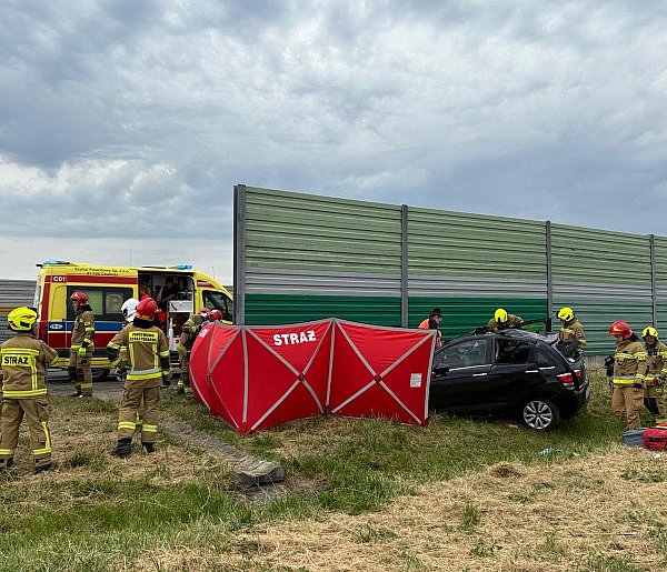 Tragiczny wypadek na A1 przed węzłem Grudziądz. Jedna osoba nie żyje-96604