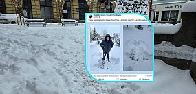 Grudziądz pod śniegiem: Mieszkańcy walczą z zaspami, pr