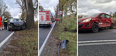 RYWAŁD: Zderzenie dwóch aut na DW543. Ruch odbywa się wahadłowo-98705