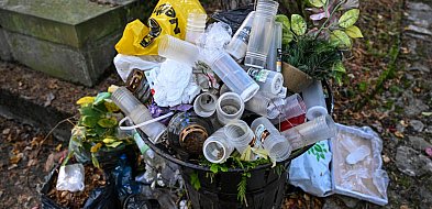 Cmentarze po Wszystkich Świętych toną w śmieciach. „Świadomość ekologiczna wciąż z-98726