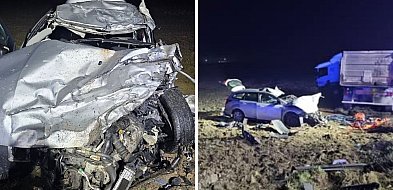 Tragedia na DK16 w Łasinie. Zderzenie ciężarówki i dwóch osobówek. Jest ofiara-98849