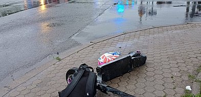 Zderzenie auta z hulajnogą na Szosie Toruńskiej. Poszkodowany trafił do szpitala