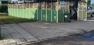 Zatrzymanie w sprawie pożaru wiaty śmietnikowej na osiedlu Rządz w Grudziądzu