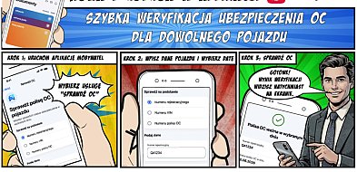 Nowa usługa w mObywatelu - kierowcy sprawdzą ubezpieczenie OC w kilkadziesiąt seku