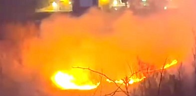 Pożar traw na Kalinkowej. Strażacy: kary są surowe, a zagrożenie ogromne