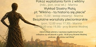 Grudziądzki Plener Plecionkarski na terenie Mariny. W programie warsztaty i wykład