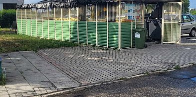 Zatrzymanie w sprawie pożaru wiaty śmietnikowej na osiedlu Rządz w Grudziądzu