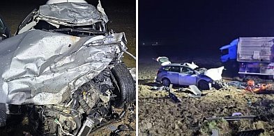 Tragedia na DK16 w Łasinie. Zderzenie ciężarówki i dwóc-98849