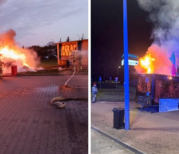 Płoną food trucki w Grudziądzu! To już drugi pożar w ciągu trzech dni