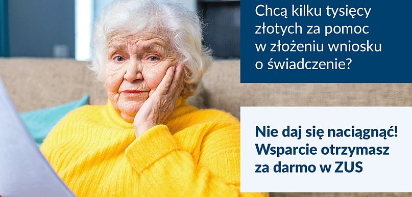 Nie płać pośrednikom za świadczenie wspierające. ZUS pomaga bezpłatnie