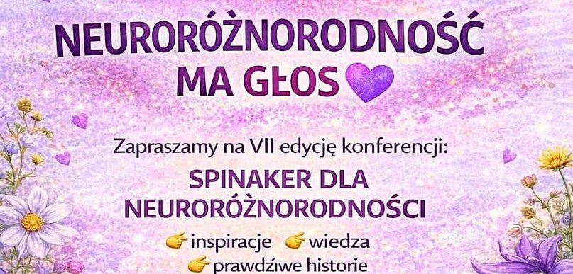 Grudziądz: VII edycja konferencji SPINAKER DLA NEURORÓŻNORODNOŚCI już 17 kwietnia
